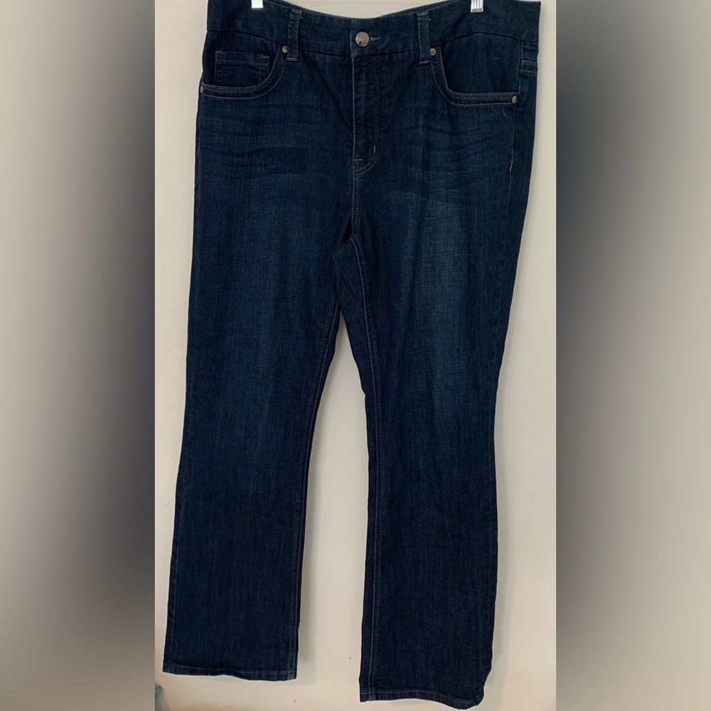 Melissa McCarthy Seven 7 Classic Jeans Size 18W Slimming Dark Wash Denim Bootcut